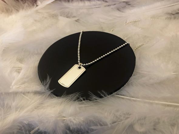 Bola de cadena de plata 925