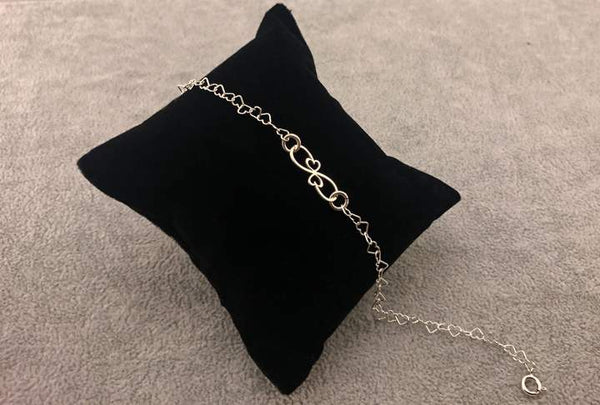 Collar y Pulsera, corazón e infinito