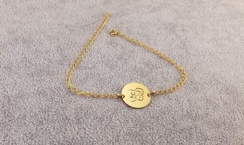 Pulsera - Plateado con Oro 24K
