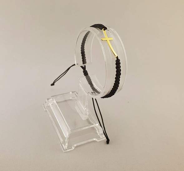 Cruz - Plateado con Oro 24K