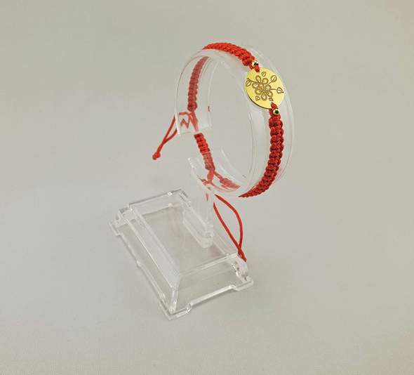 Flores - Plateado con Oro 24K