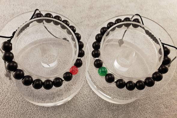 Set- Pulseras de la amistad - rojo y verde