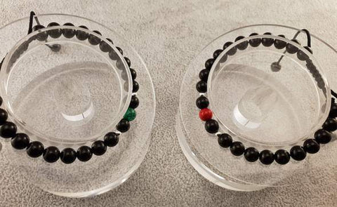 Pulseras de la amistad - verde y rojo