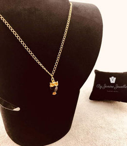 Collar Swarovski - Búho, Jet, Negro