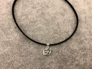 Collar y Pulsera de cuero - te amo por siempre