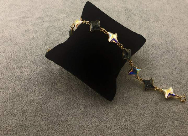 Pulsera Swarovski - Grafito y Cristal