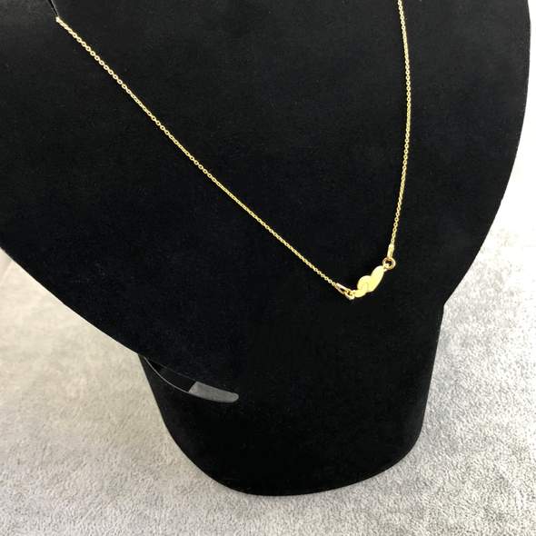 Collar y Pulsera- Plateado con Oro 24K