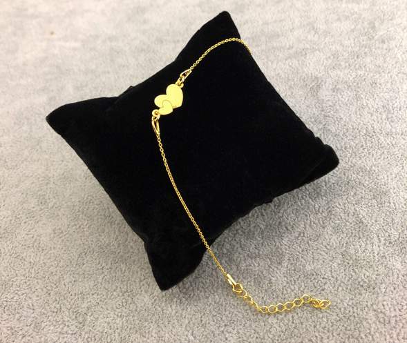 Collar y Pulsera- Plateado con Oro 24K