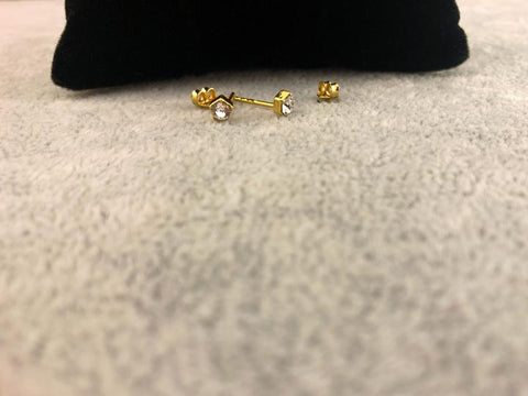 Pendientes 3 mm Cristales de Swarovski