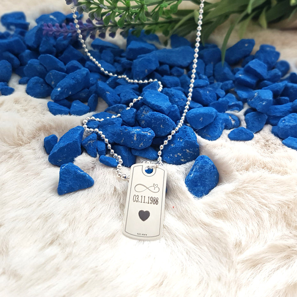 Bola de cadena de plata 925