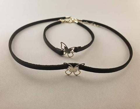 Collar y Pulsera | MARIPOSA PLATA 925